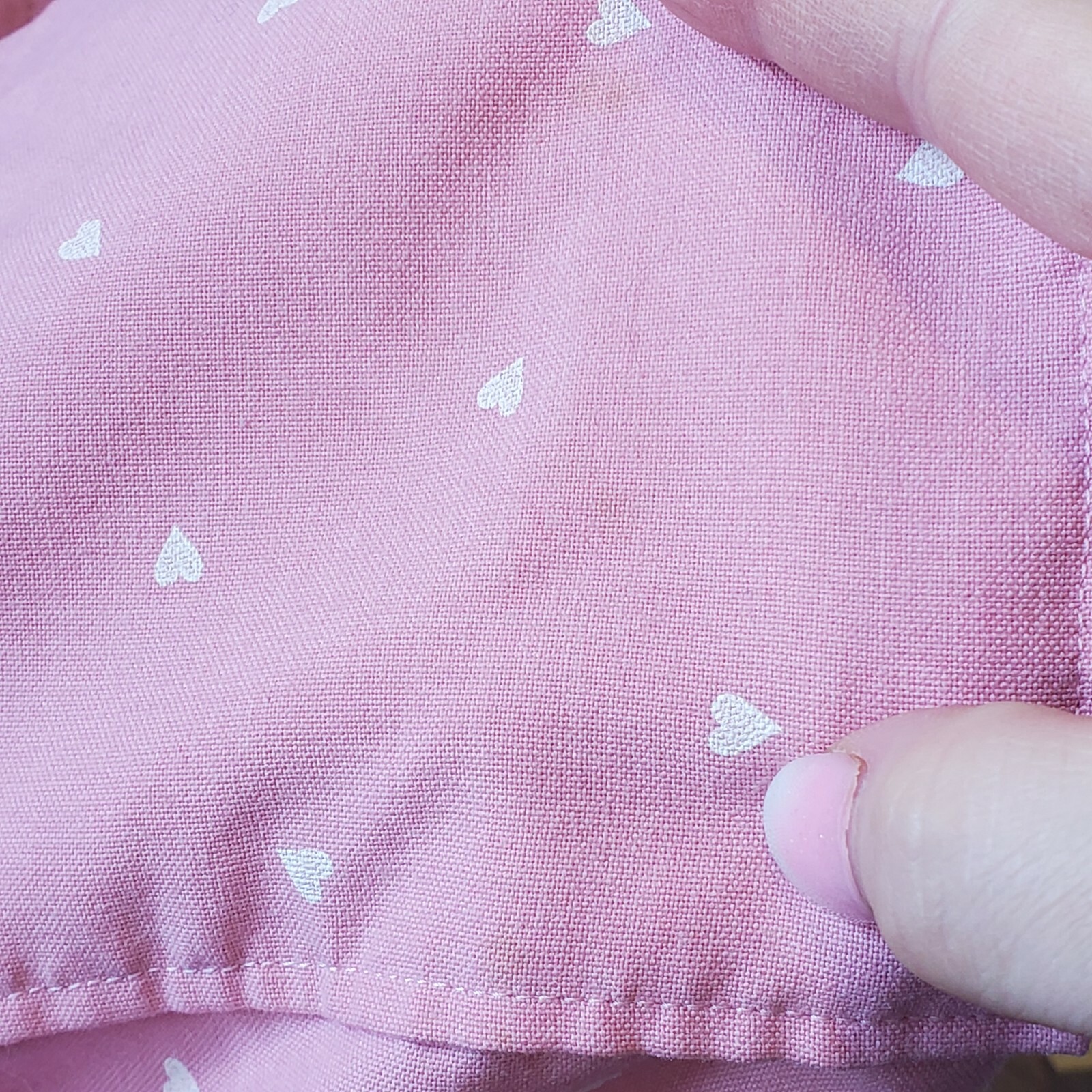 Vintage 90s Pastel Pink Heart Print Shirt Dress Belted Pockets Soft Girl Kawaii