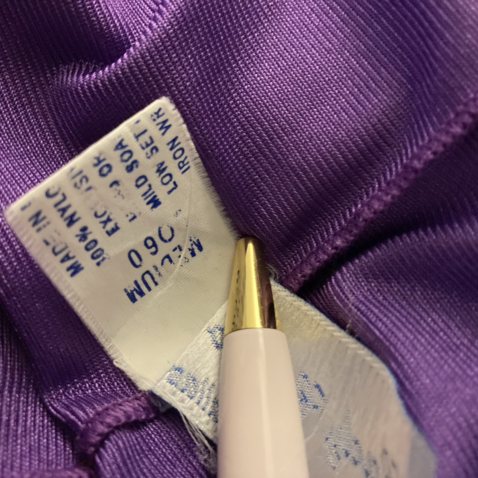 Vintage Purple Disco Silky Slip Dress