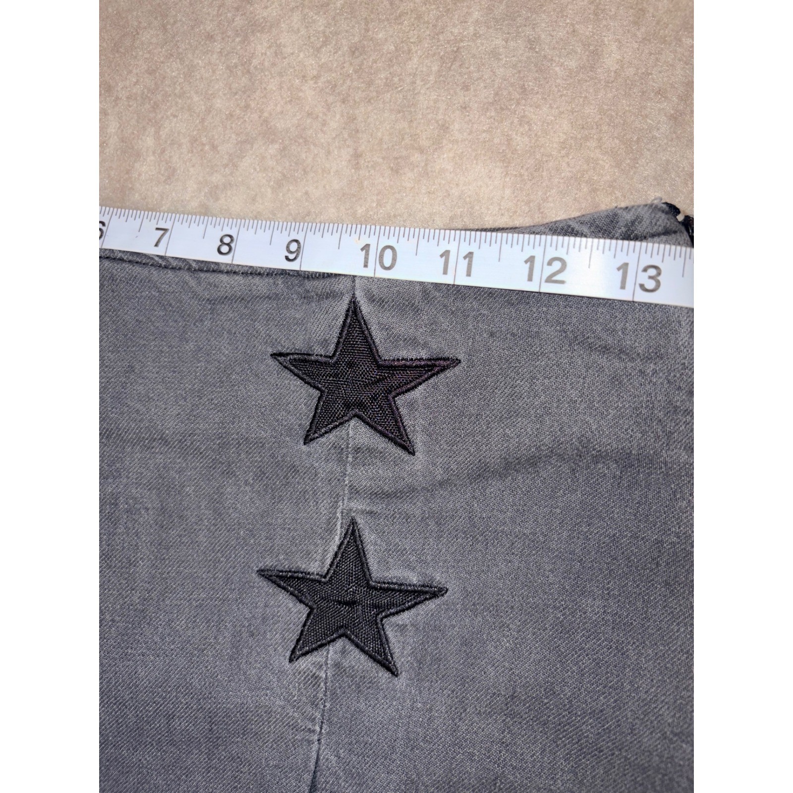 Daisy Street Whimsigoth Mall Goth Star Pleated Denim Skort Grunge Core MD
