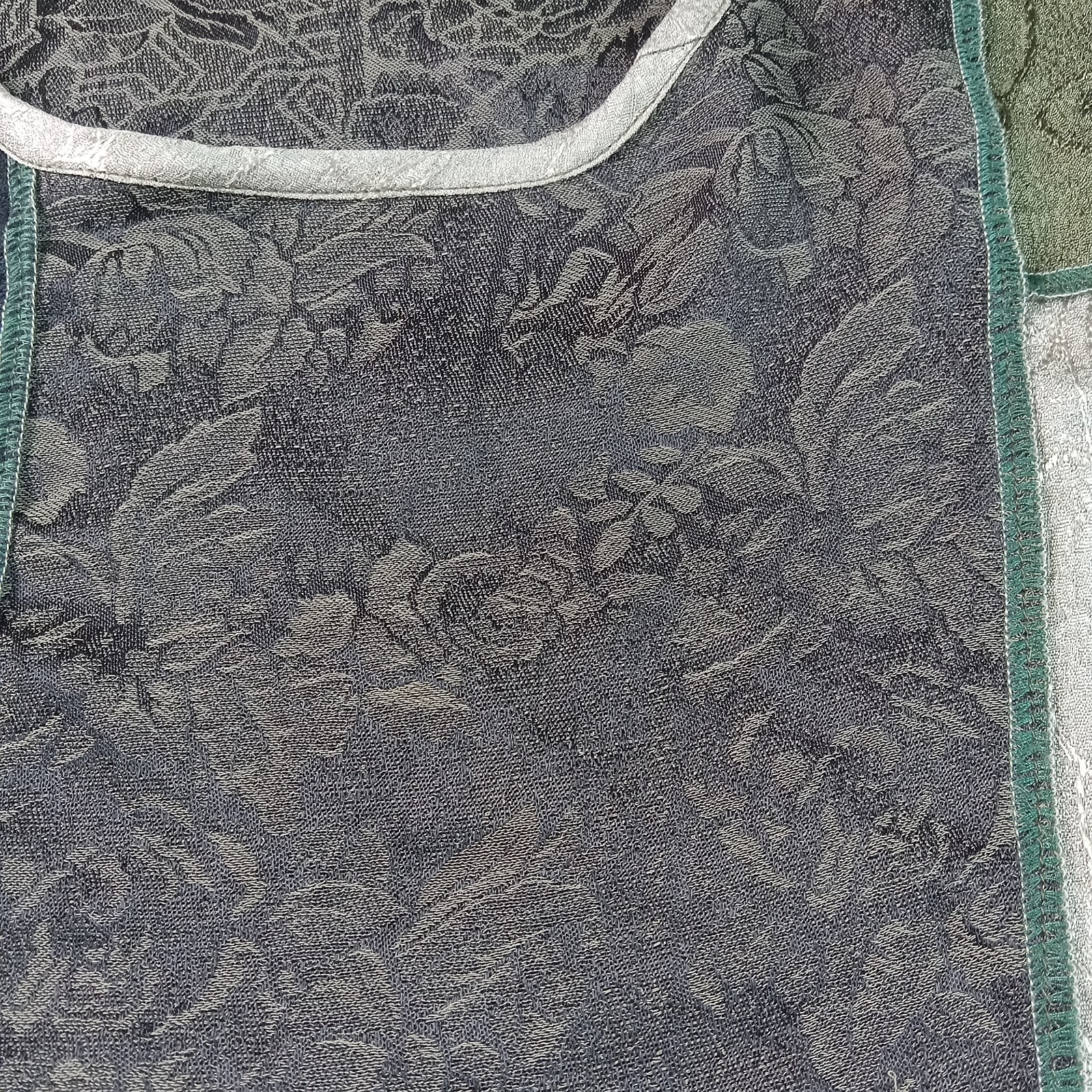 Casual Studio Blouse XL Pullover Tapestry-Inspired Patchwork Gothic Boho Vtg 90s