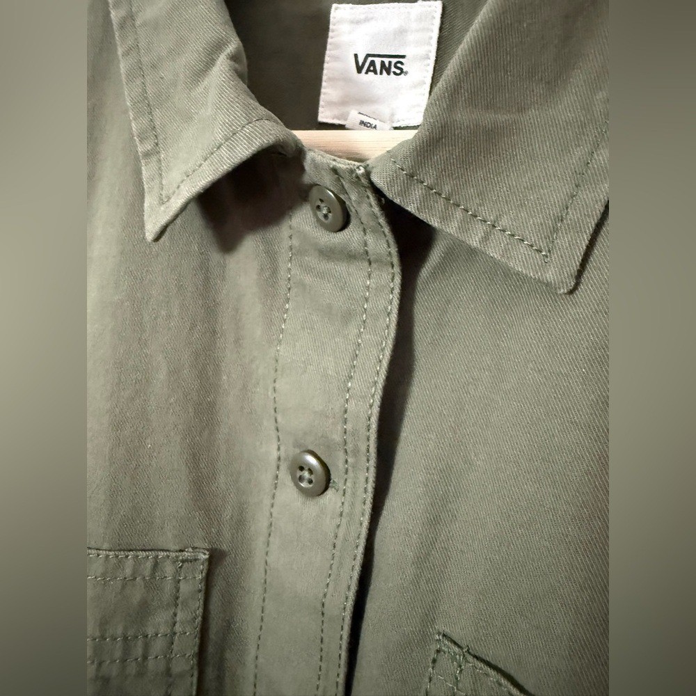 Vans Olive Green Broadway Dress | Utility Style Casual Streetwear