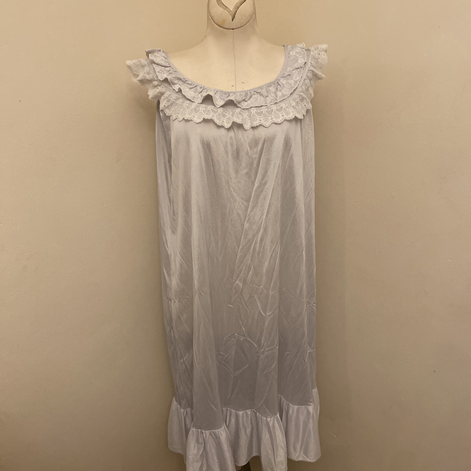 Vintage Dream Wear Lingerie Nightgown Sleepwear Nylon Size Large