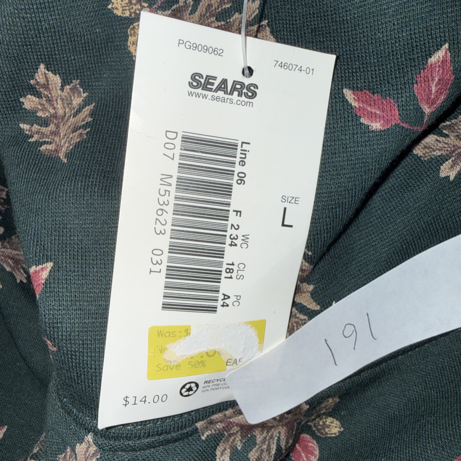 VTG 90s Classic Elements Sears Fall Leaf Turtleneck Lot 2 Size L Cotton Autumn