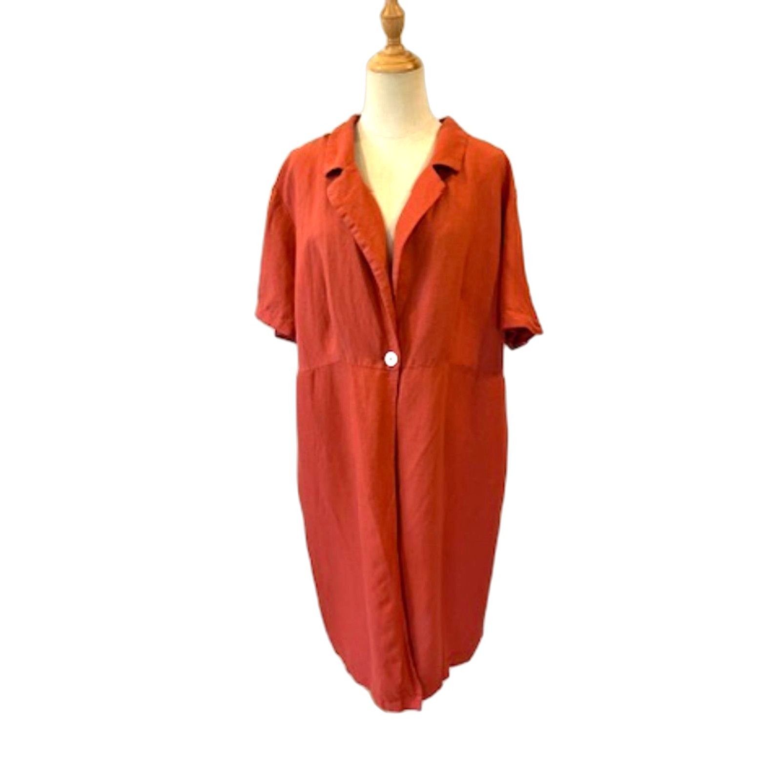Positive Influence Vintage 80’s Long Jacket Blazer Rose Pink-Red Duster