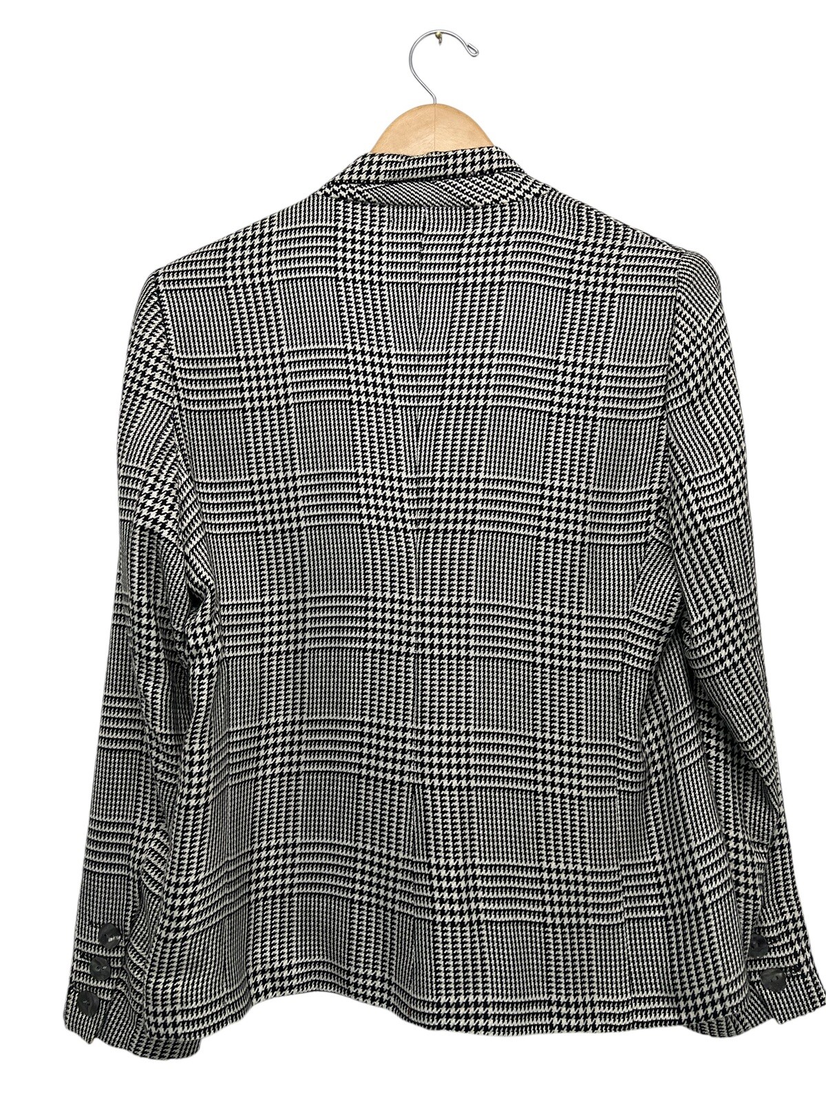 Augustus by Andrew Morgan 90s houndstooth Blazer Jacket Vintage Academia size 6