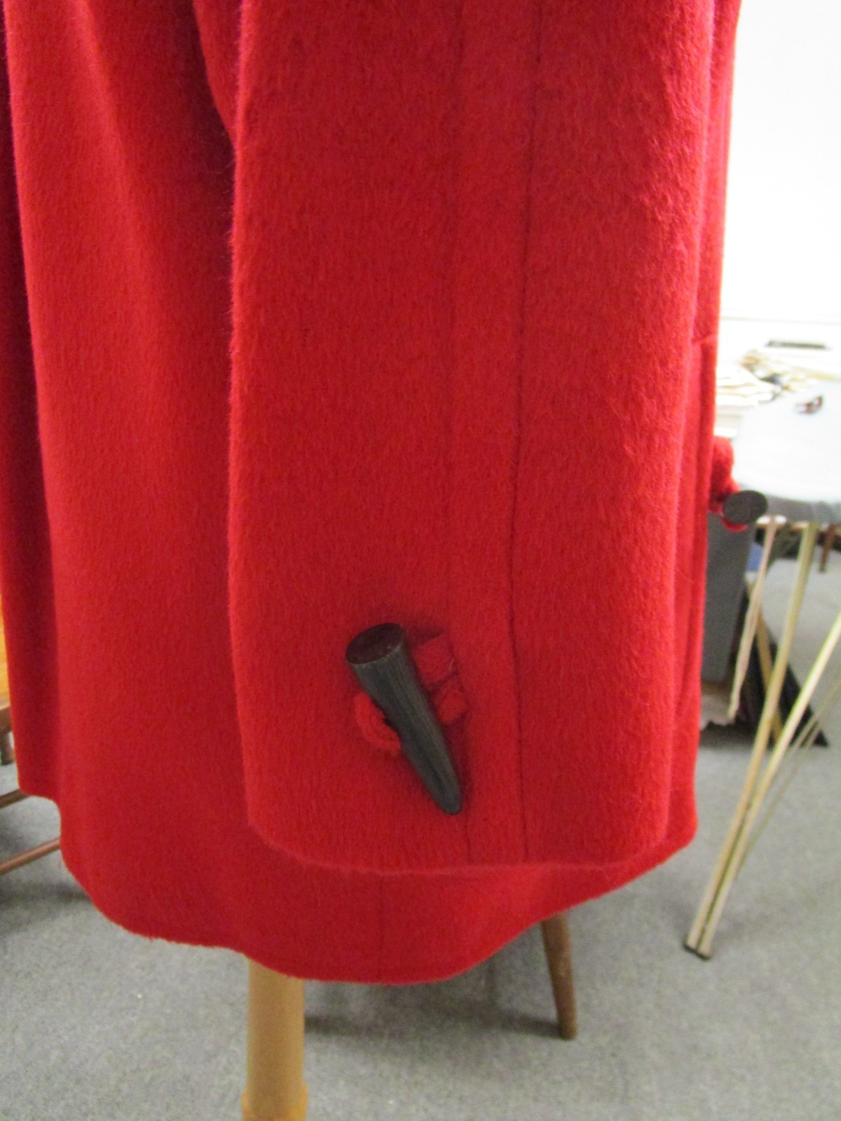 Vintage 1960/70s Ladies Red Wool Coat by J.G. Hooks