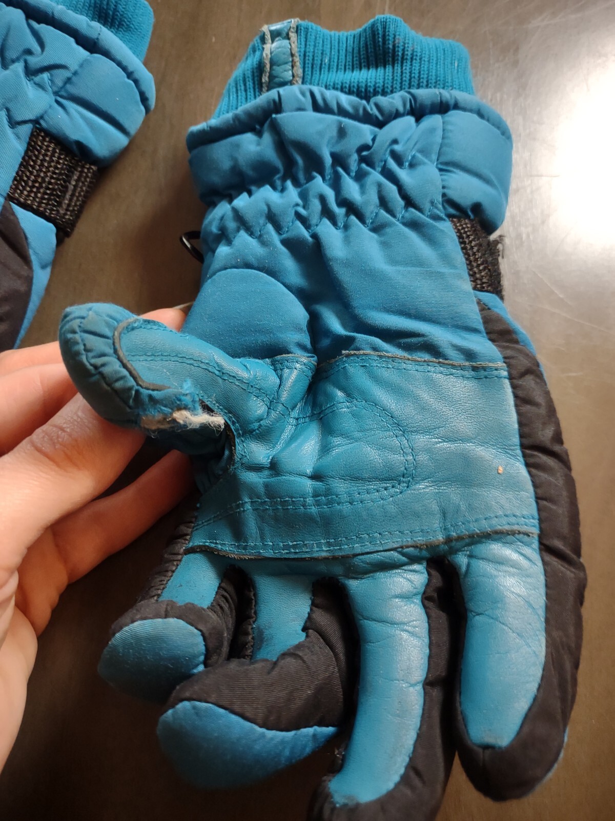 VTG Columbia Bugaboo 3-n-1 Ski Jacket & Pant Set w/ Gloves TealPurpleBlack Sz L