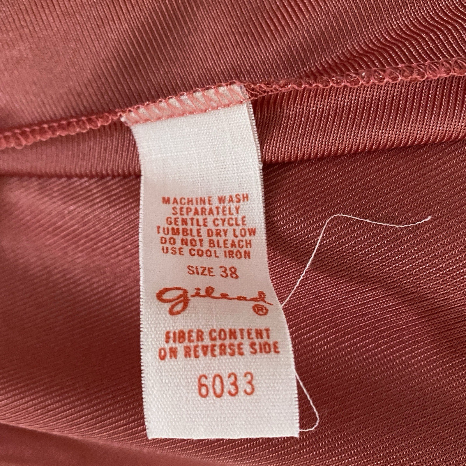 Vintage Gilead Lace 38 Full Length Maxi Nightgown Slip Thulian Pink