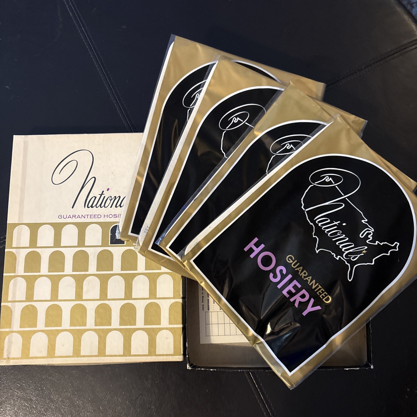 Vintage National’s Hosiery Lot of 4 Sealed Nylons B8-3