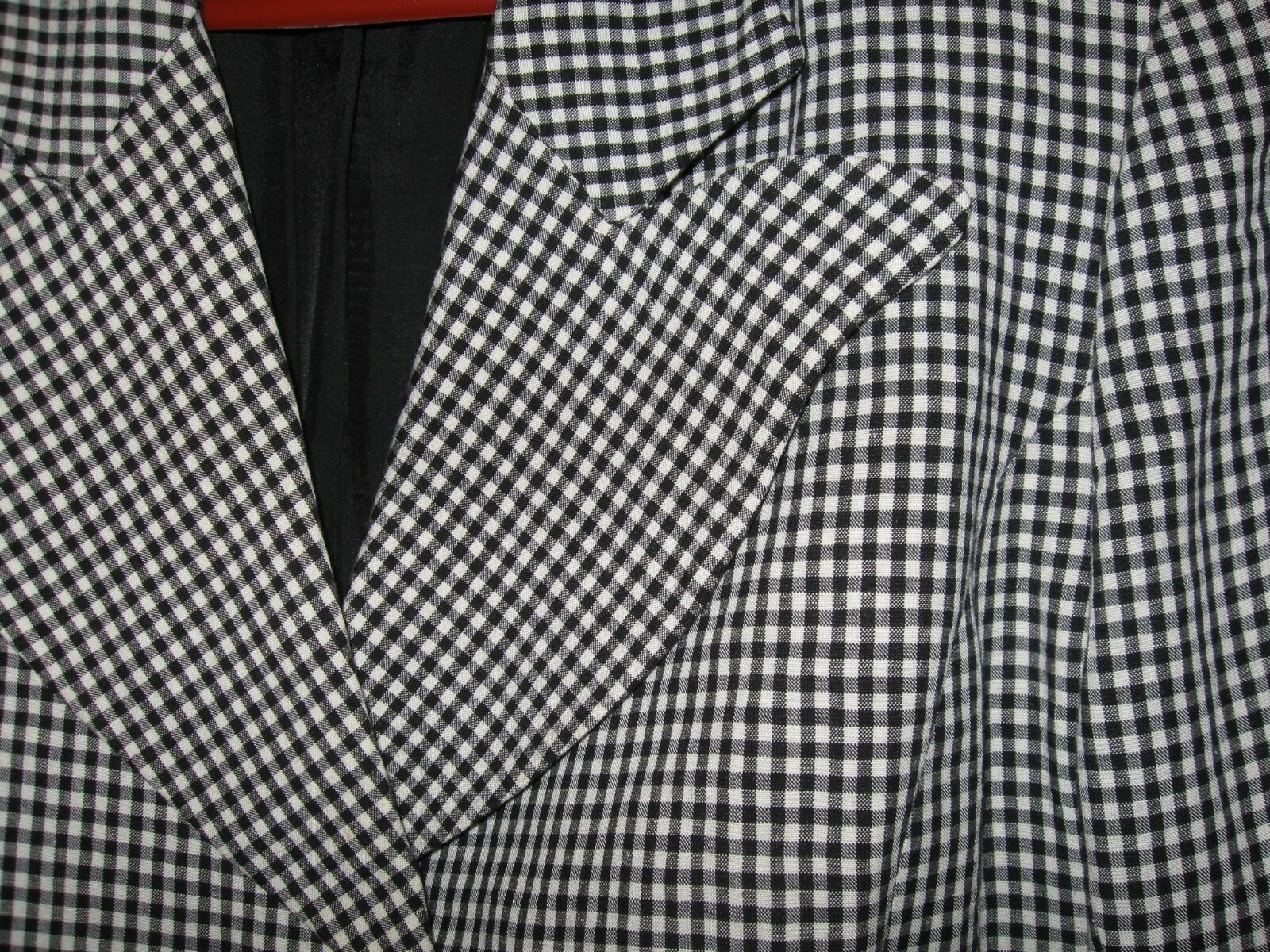 British Arabella Pollen Linen Houndstooth Blazer 8 US 10 UK Princess Di Lucite