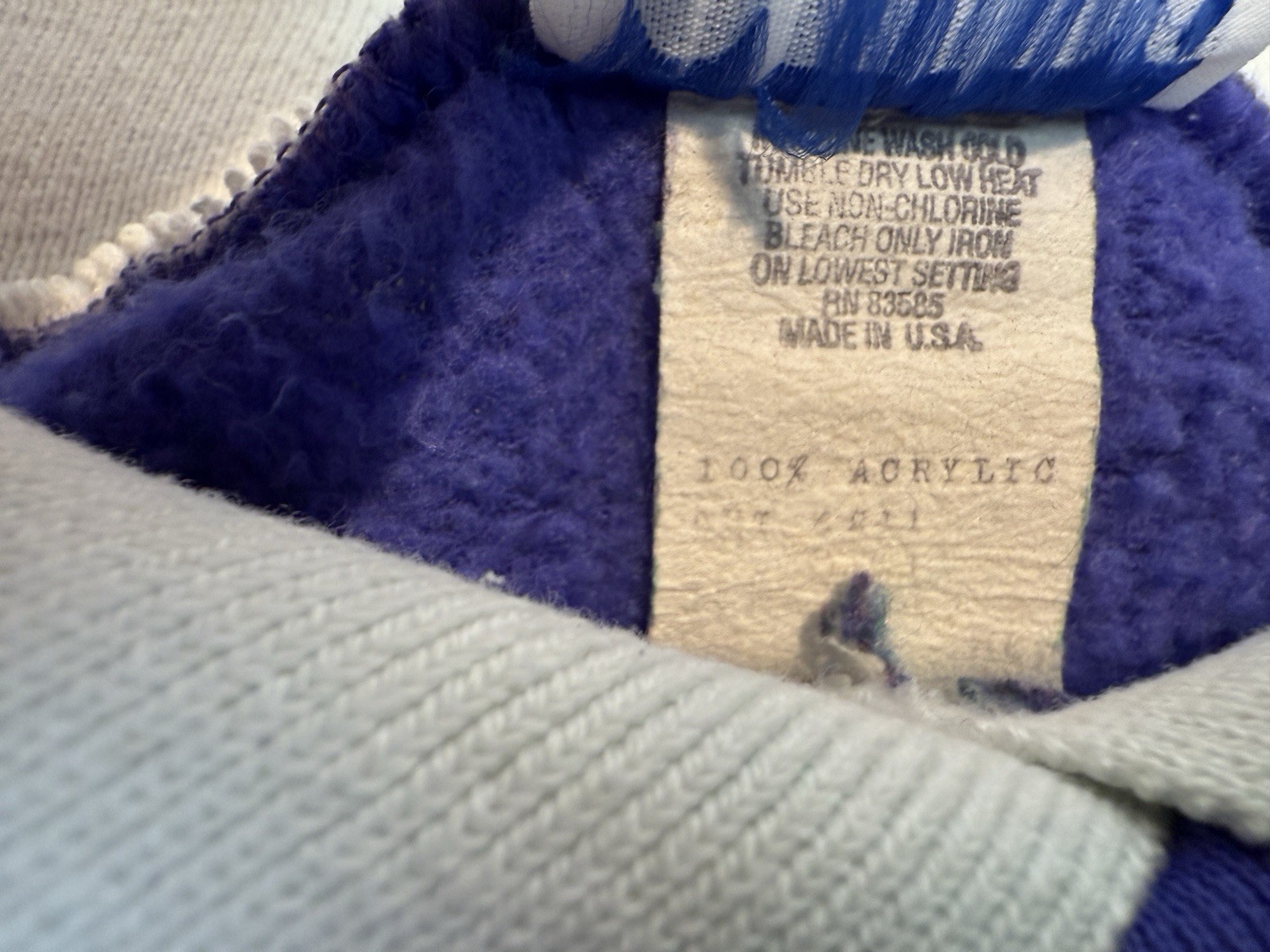 Vtg Quips Purple CAT Kitten Sweatshirt Collared 80’s 90s Granny Sz Med/large