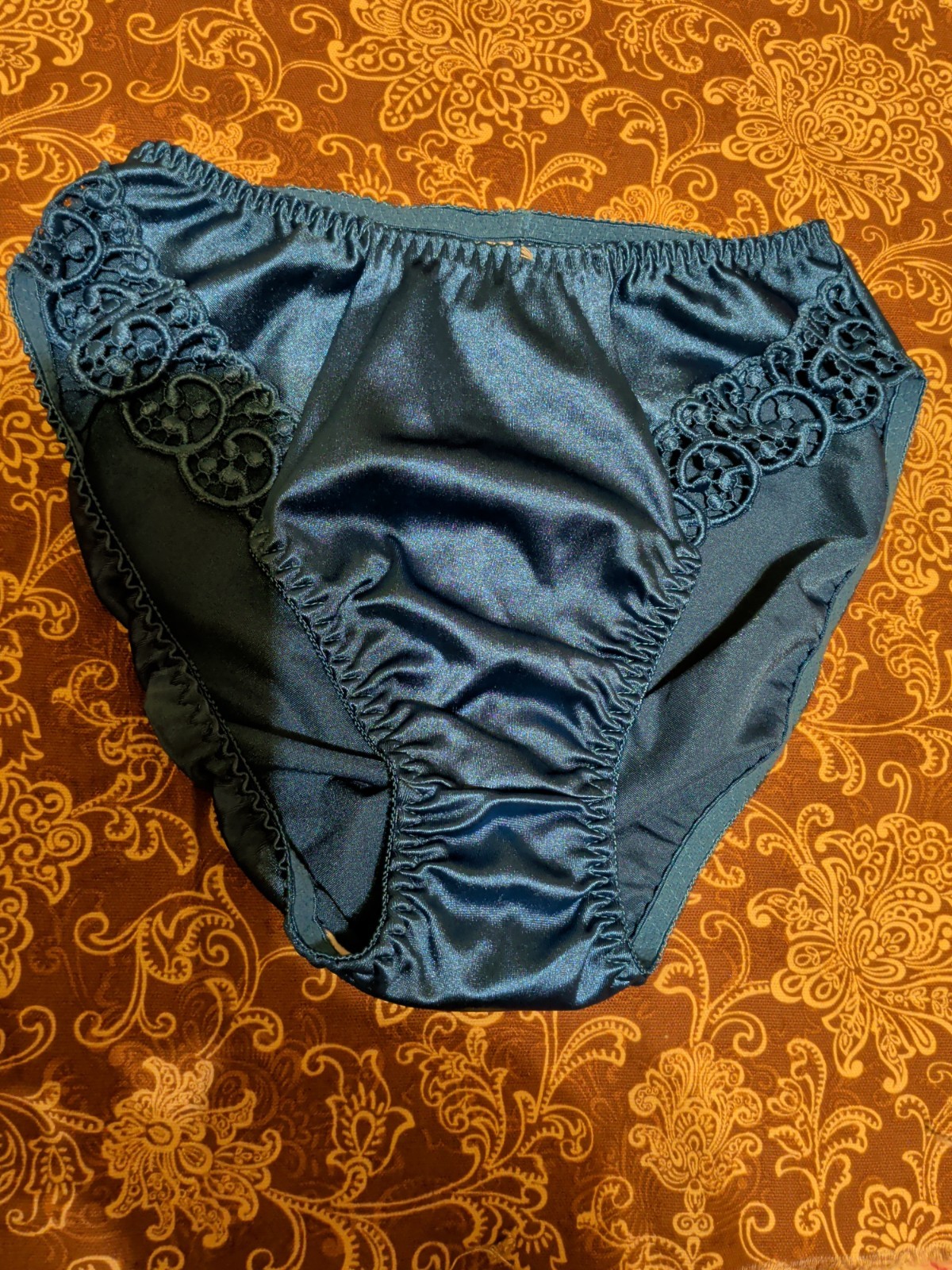 Vintage Olga Satin Brief Panties Large