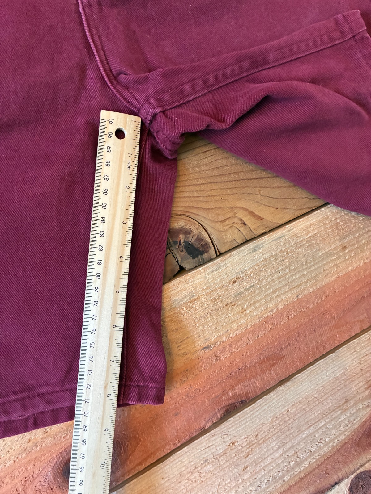Vintage Lee Oxblood Balloon Shorts USA Made Union Made 90s Y2K Baggy 27