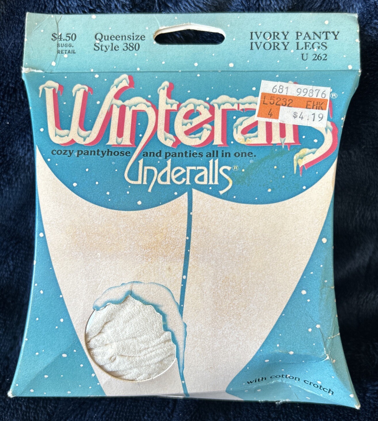 NEW Vintage 1985 Winteralls Pantyhose Ivory Size Queensize Style 380