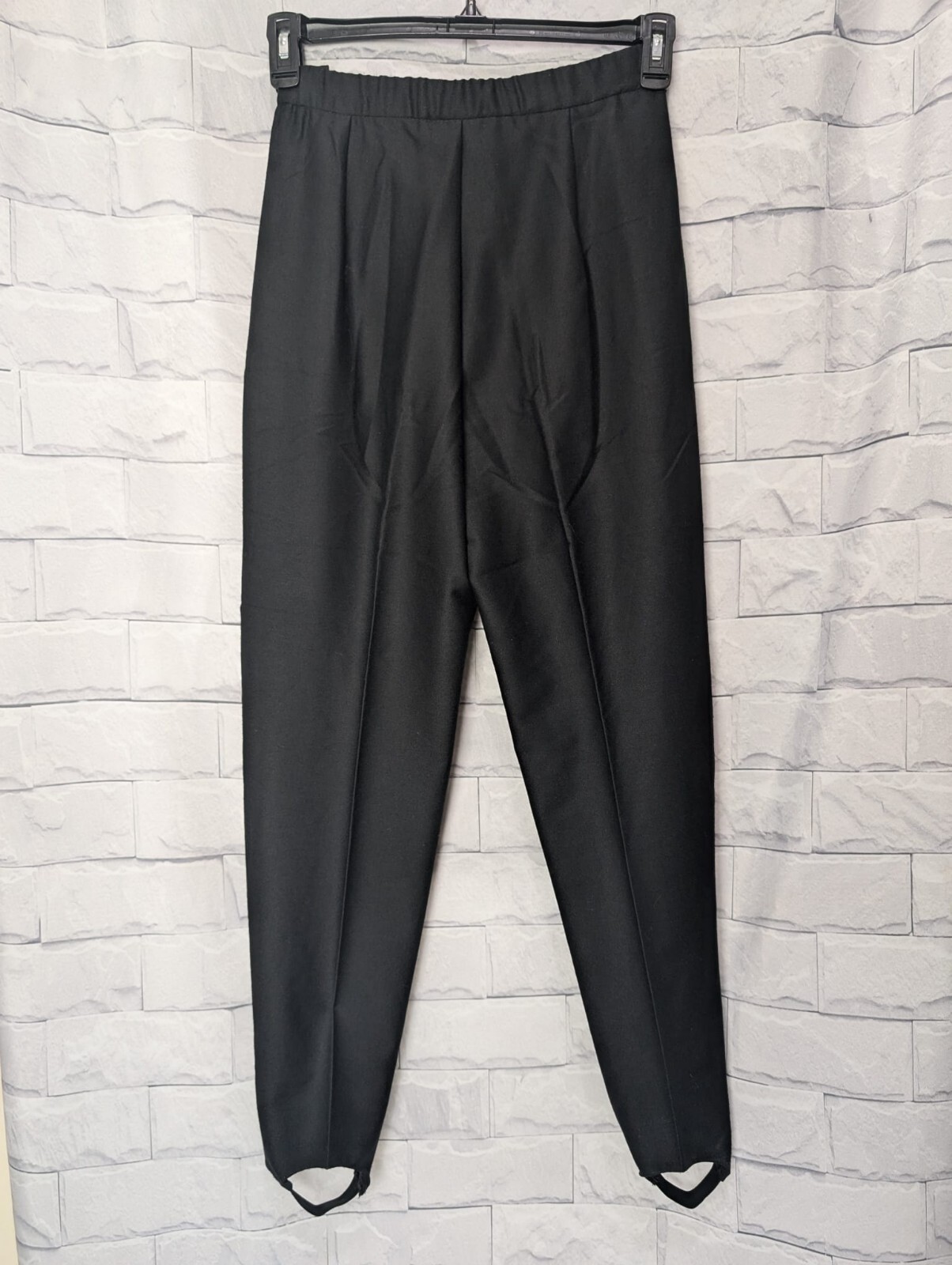 Suburbans Women’s Vintage Lot Of 2 Stirrup Pants Deep Aqua Blue & Solid Black