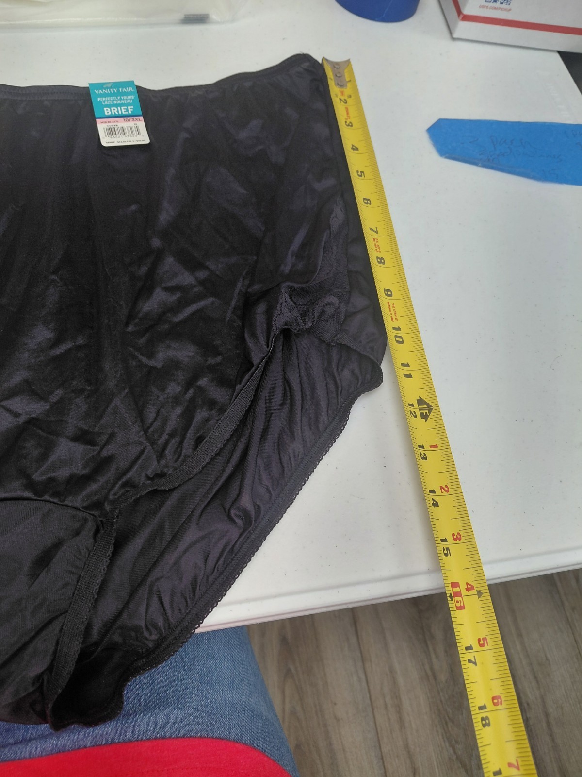 Vintage Vanity Fair Black Brief Size 10/3XL