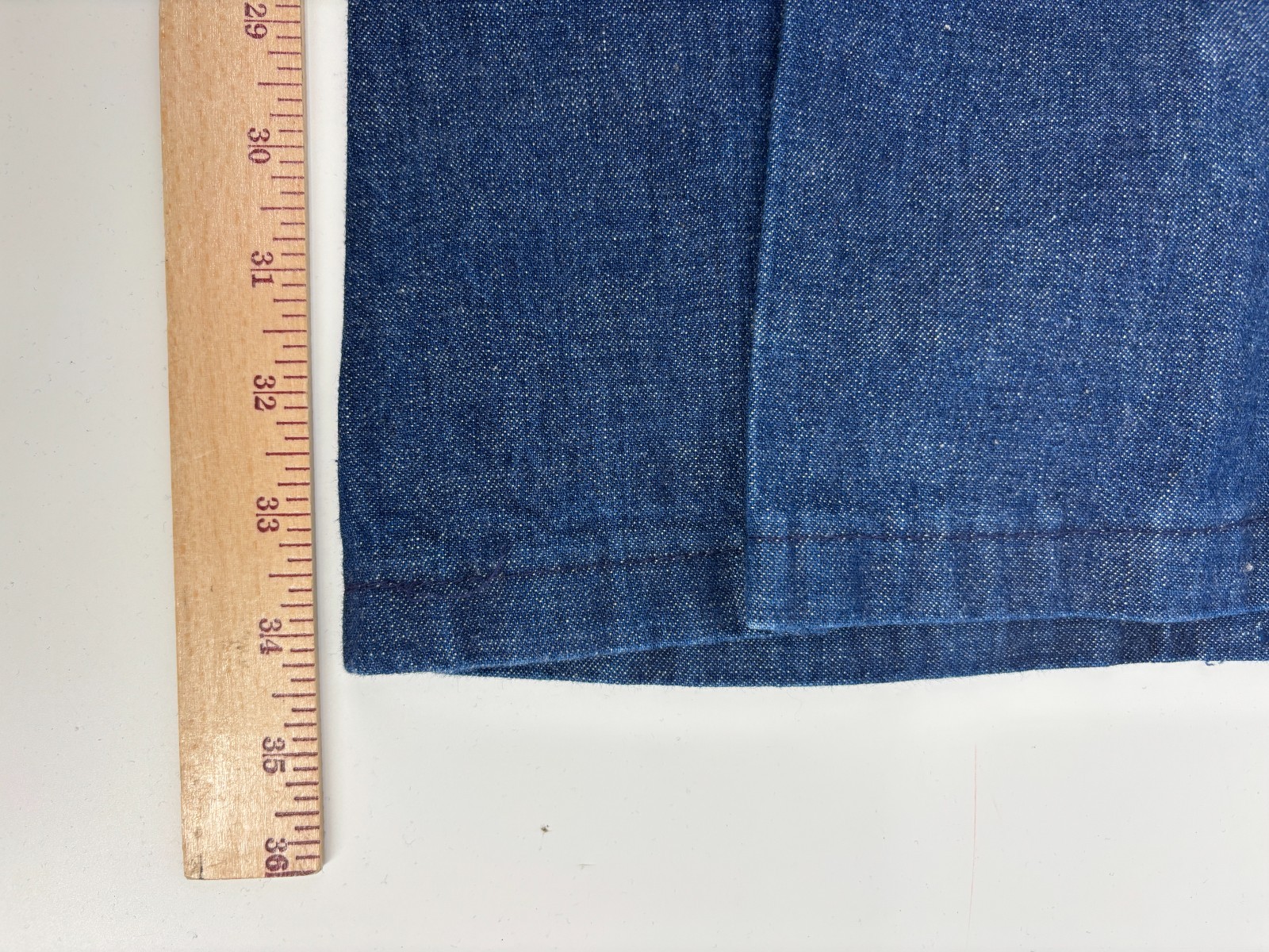 Rappers Bell Bottom Flared Jeans Womens Blue Denim High Rise USA 70s Vintage