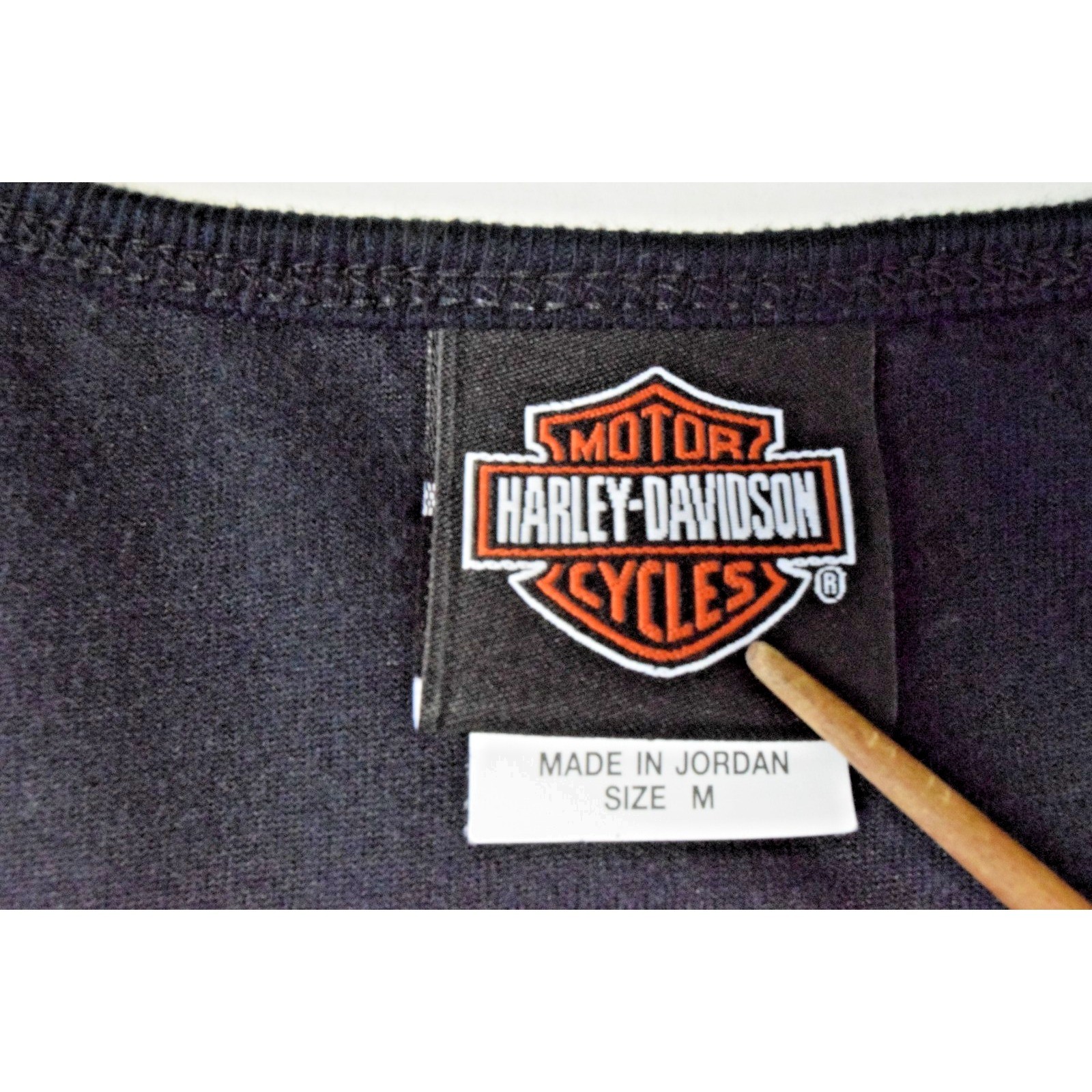 Vintage Terry Cloth Tank Top Harley Davidson Size M 90s Black Logo Side Stripes