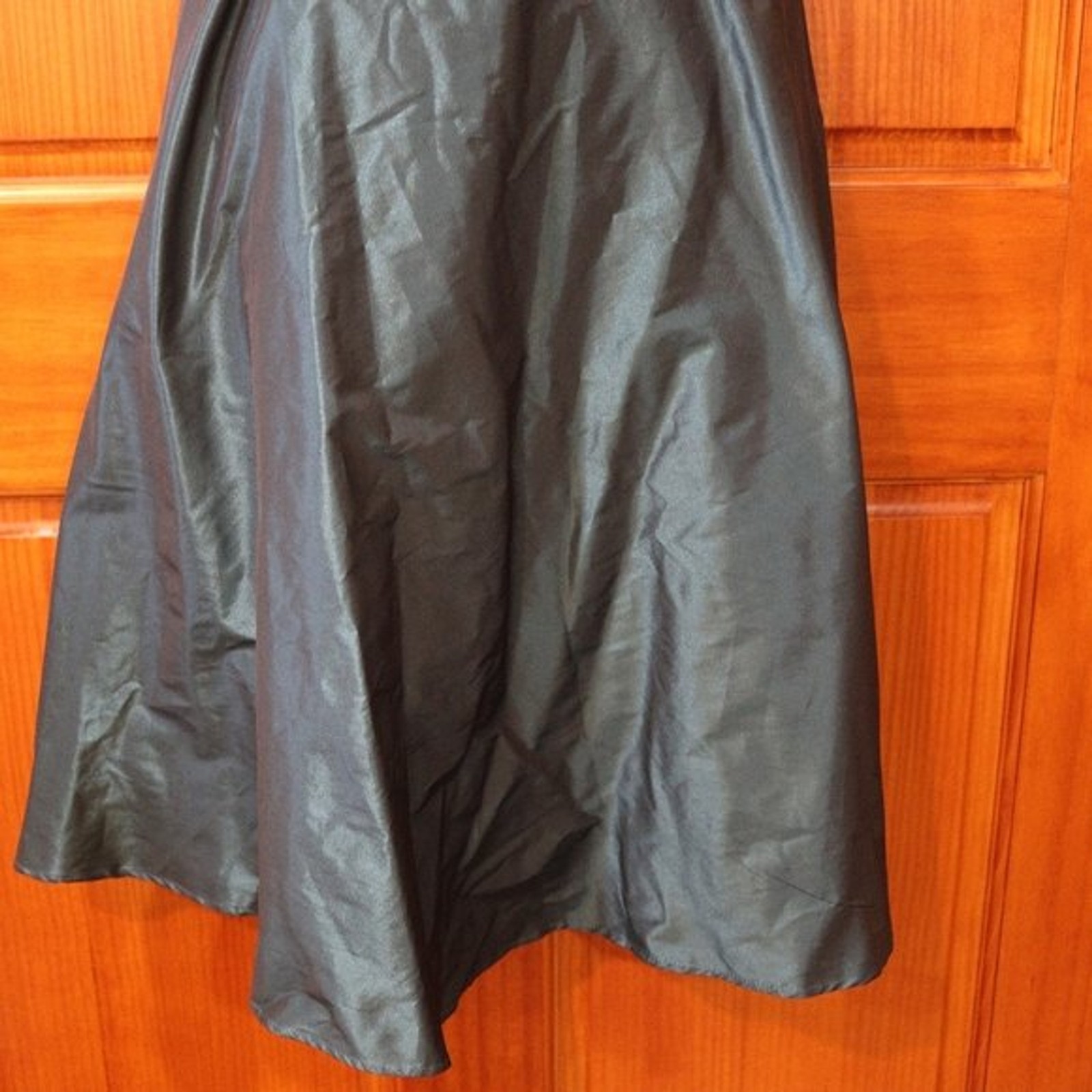 Robin Jordan Taffeta Vintage Prom Dress USA Strapless Short Dress 4