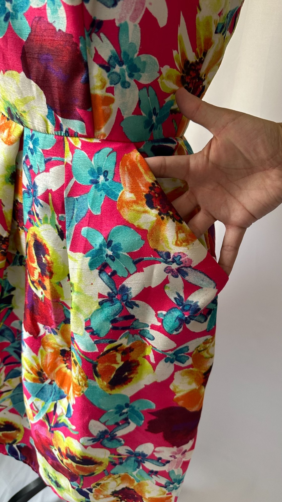 Vtg R&K ORIGINALS Women’s Dress 6 Floral Pleated Spring Feminine Twee Quirky