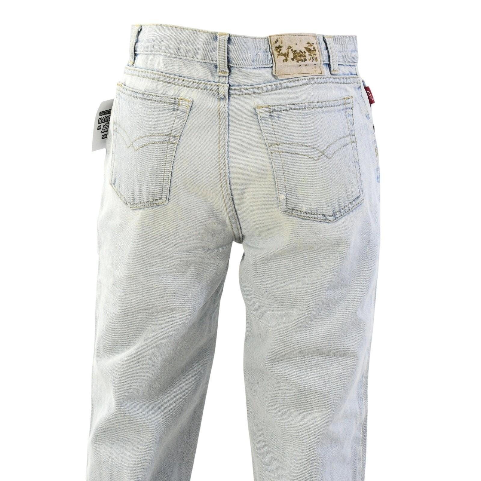 Y2k Bugle Boy Jeans Light Wash Straight Leg Denim Relaxed Fit Womens 4 Faded