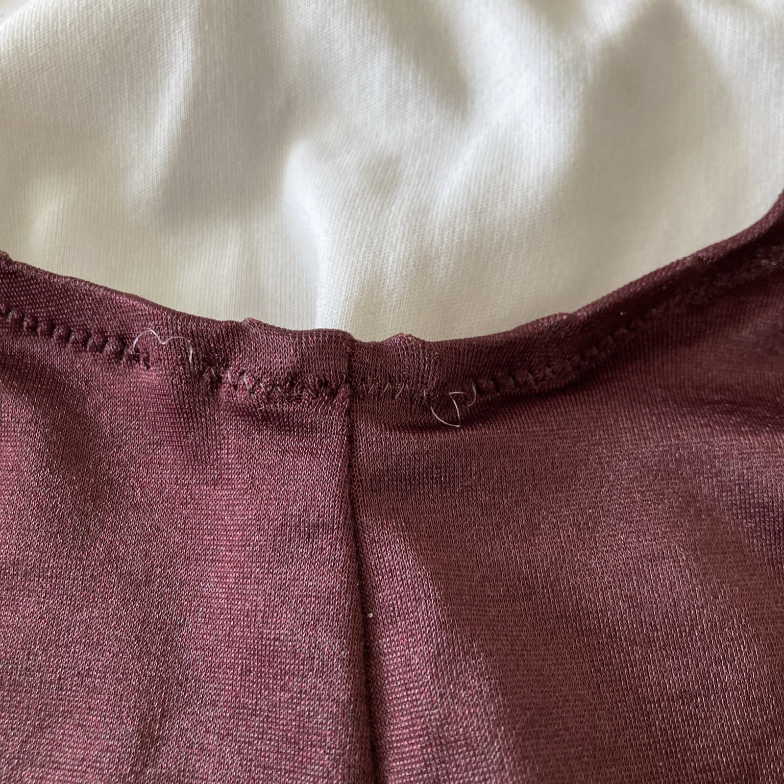 Vintage De Weese design Stretch Swimsuit Burgundy Red Bathing Suit Size 12 34
