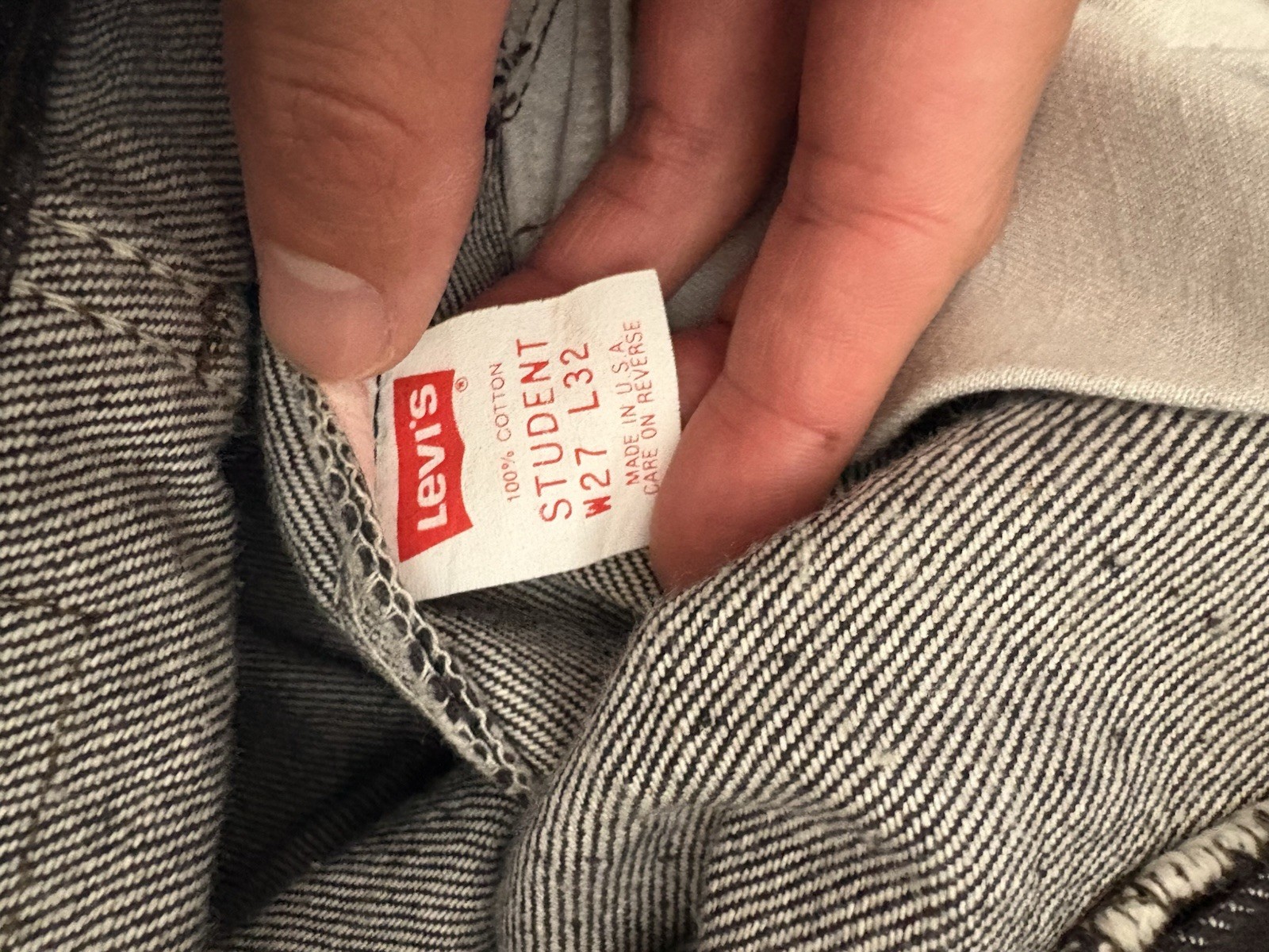 Vintage Levi’s 505 Student Fit Jeans – Deadstock (1988) – 27×32 – Made in USA
