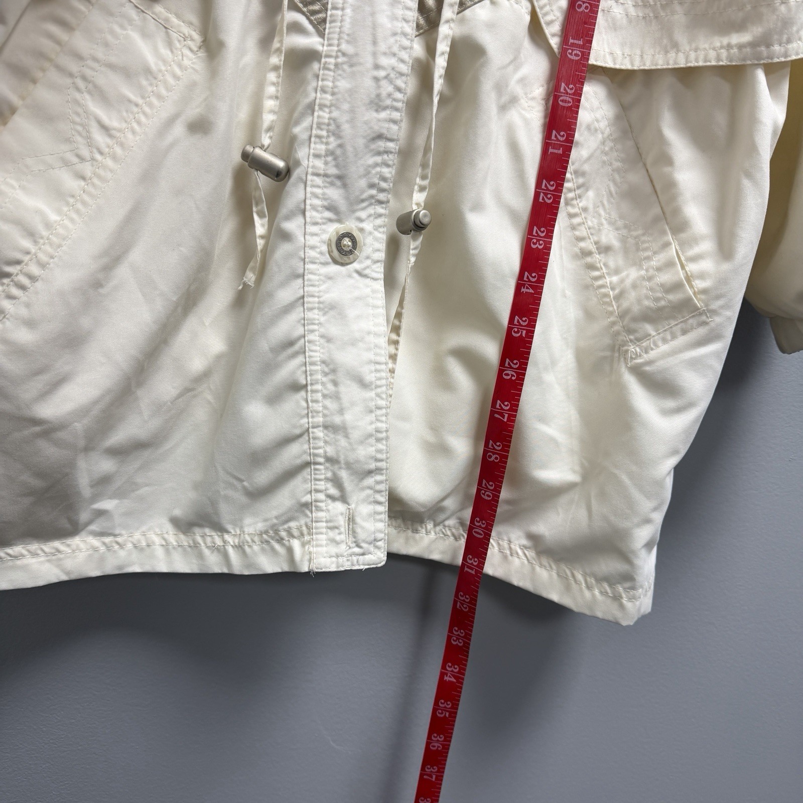 Vintage CS Current Seen Jacket Windbreaker Ivory & Gold Size S