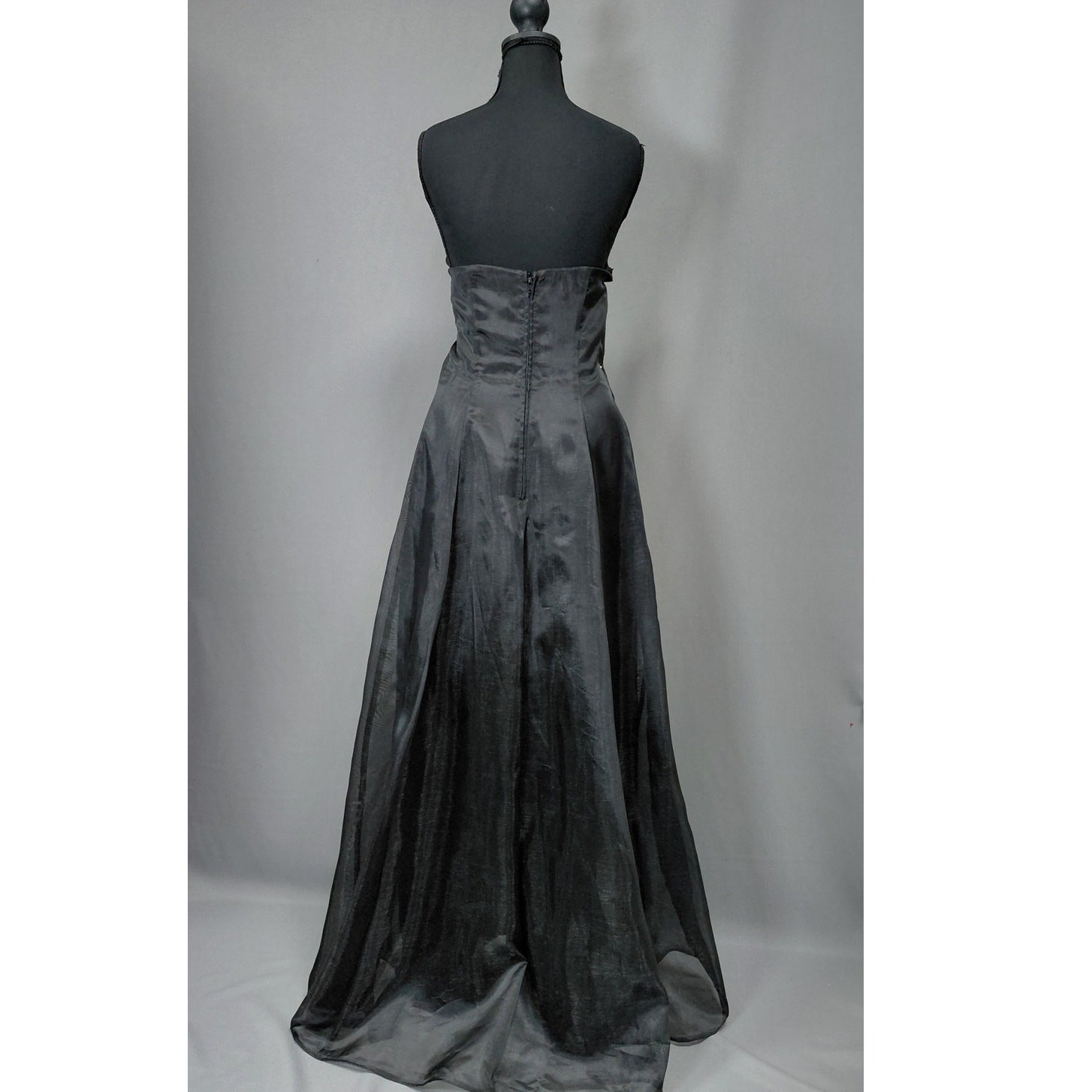 Vintage Niki Livas Made in USA Organza Gown Dress Women See Measurements