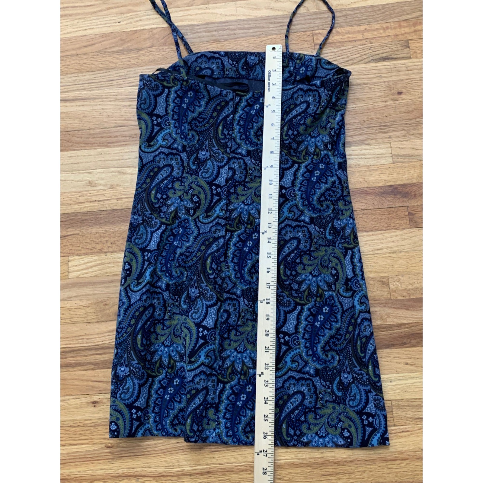 Byer Too! California Vintage 90s Paisley Dance Dress Blue Homecoming Y2k 7