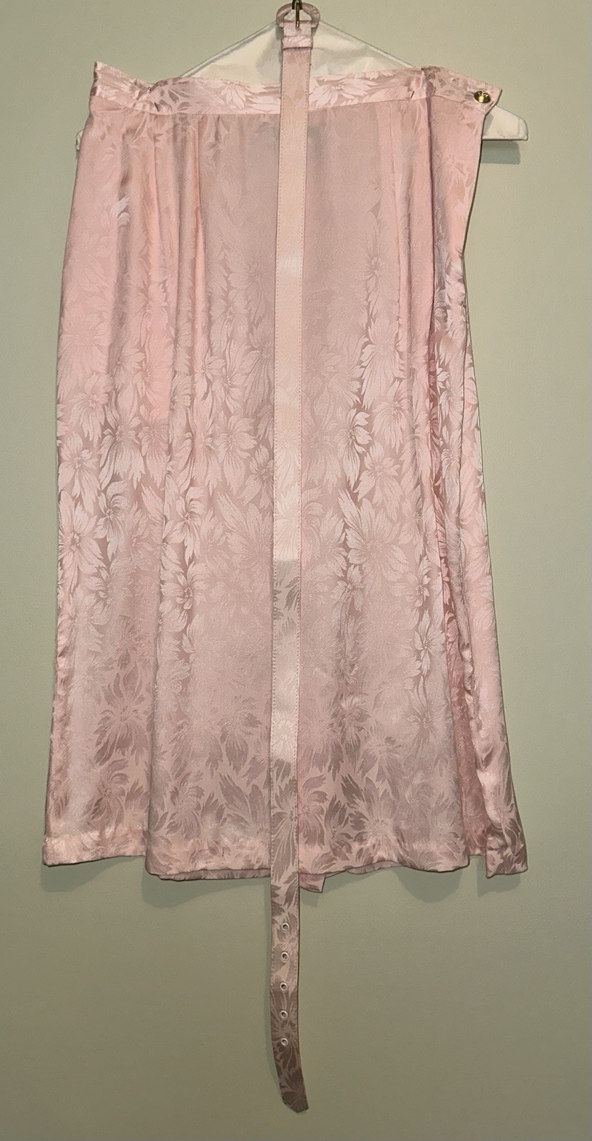 Vintage Pink 3-Piece Blazer Skirt Suit Set Floral Argenti Petites 14 Pure Silk