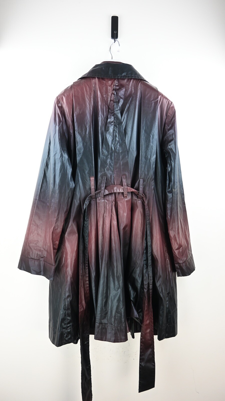 M.E.L Australia ombre lightweight trenchcoat in burgandy/black size 14