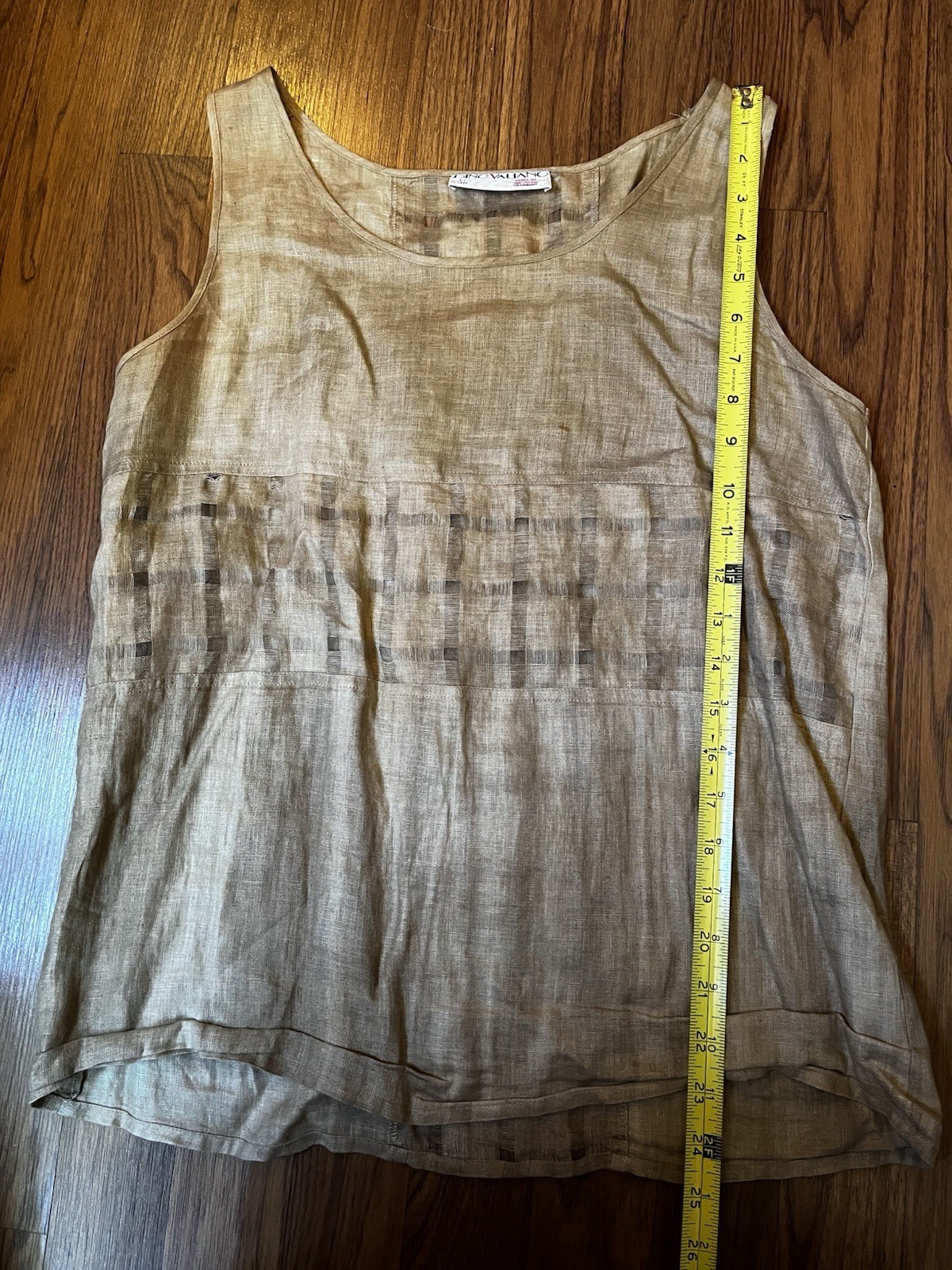 Vintage 80’s Post Modern Dino Valiano Women’s 3 Piece Cotton Tan Outfit D 38
