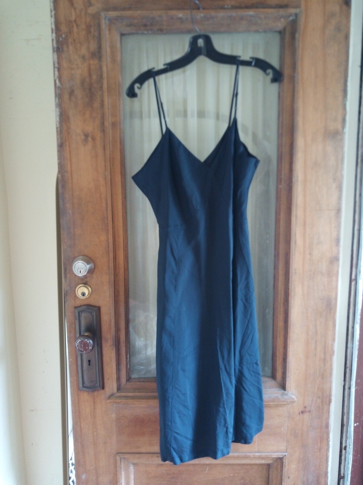 Vintage Kaybar Navy Lingerie Slip Dress Bombshell 40 By Kaymar Garments