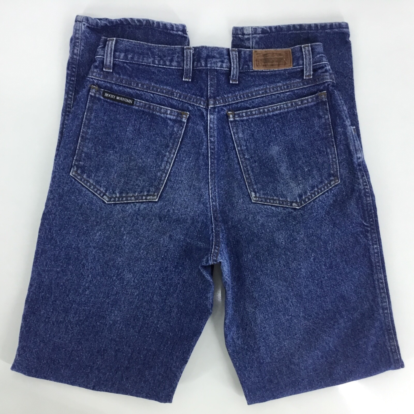 Womens Sz 30X35 Mom Blue Jeans Rocky Mountain Clothing Company High Waist USA
