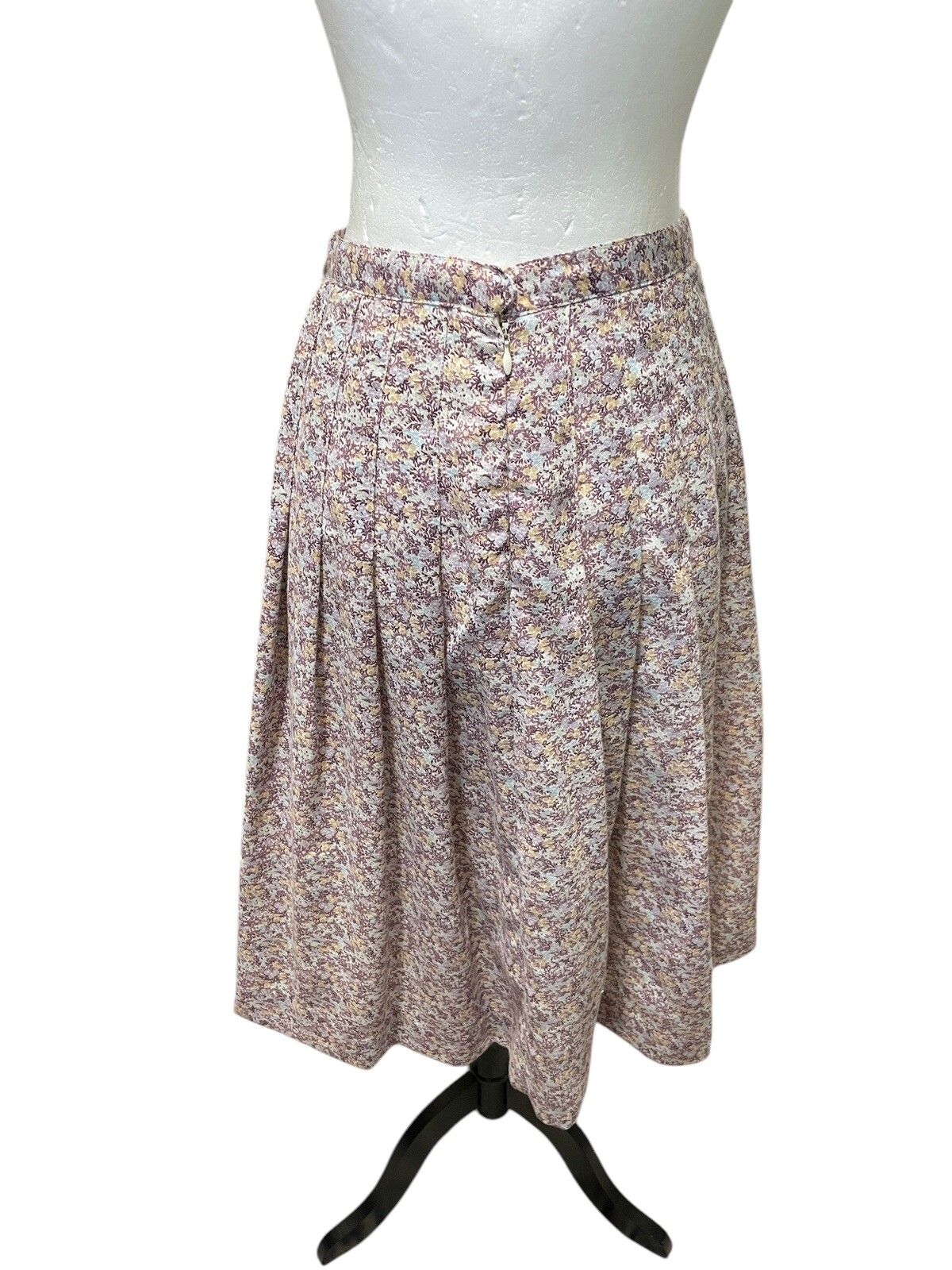 1970’s Prestige Of Boston Union Made Set Skirt & Scarf Floral Size 10 27W
