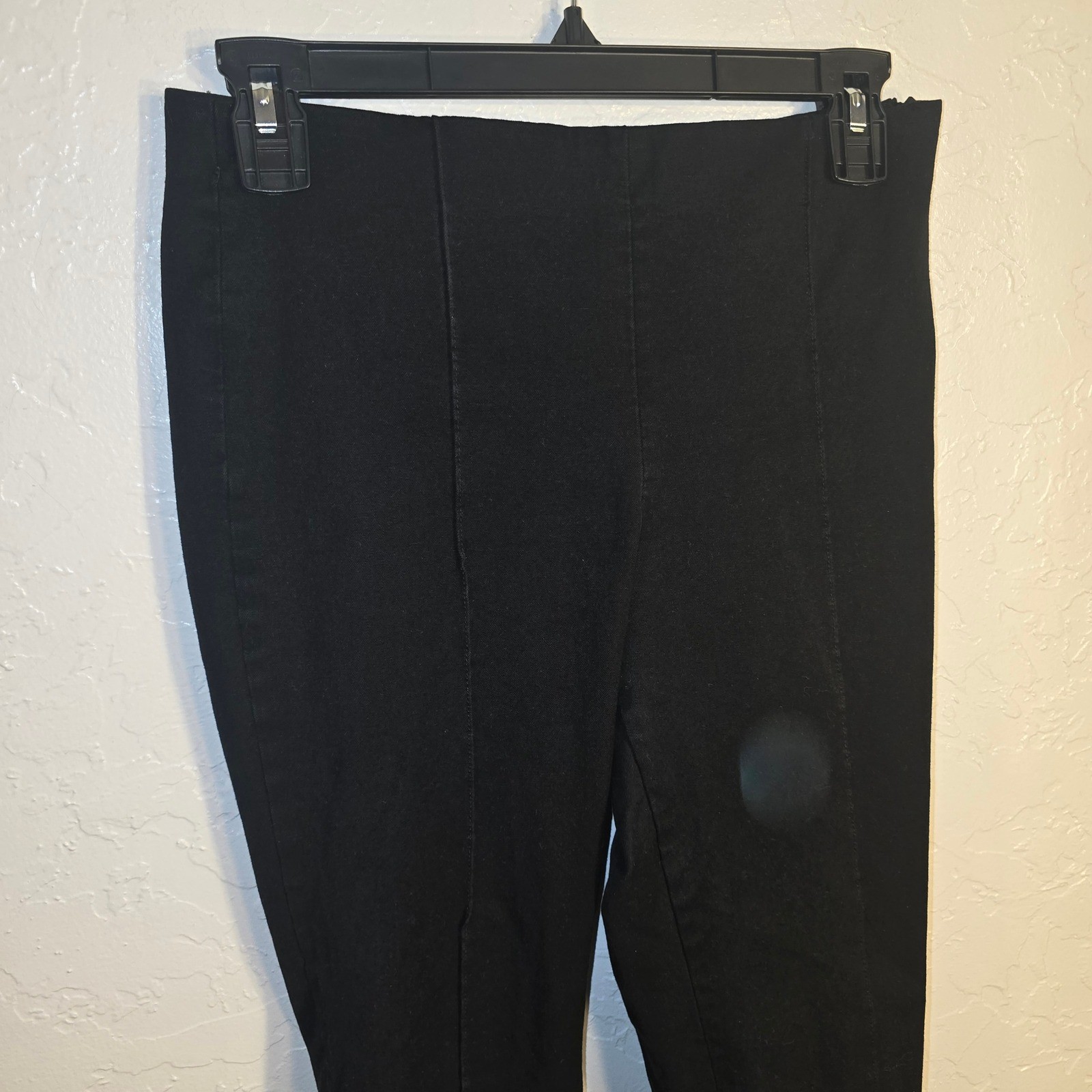 Banana Republic Sloan Skinny Pants Black Side Zip Ankle Zip Petite 6P 1186