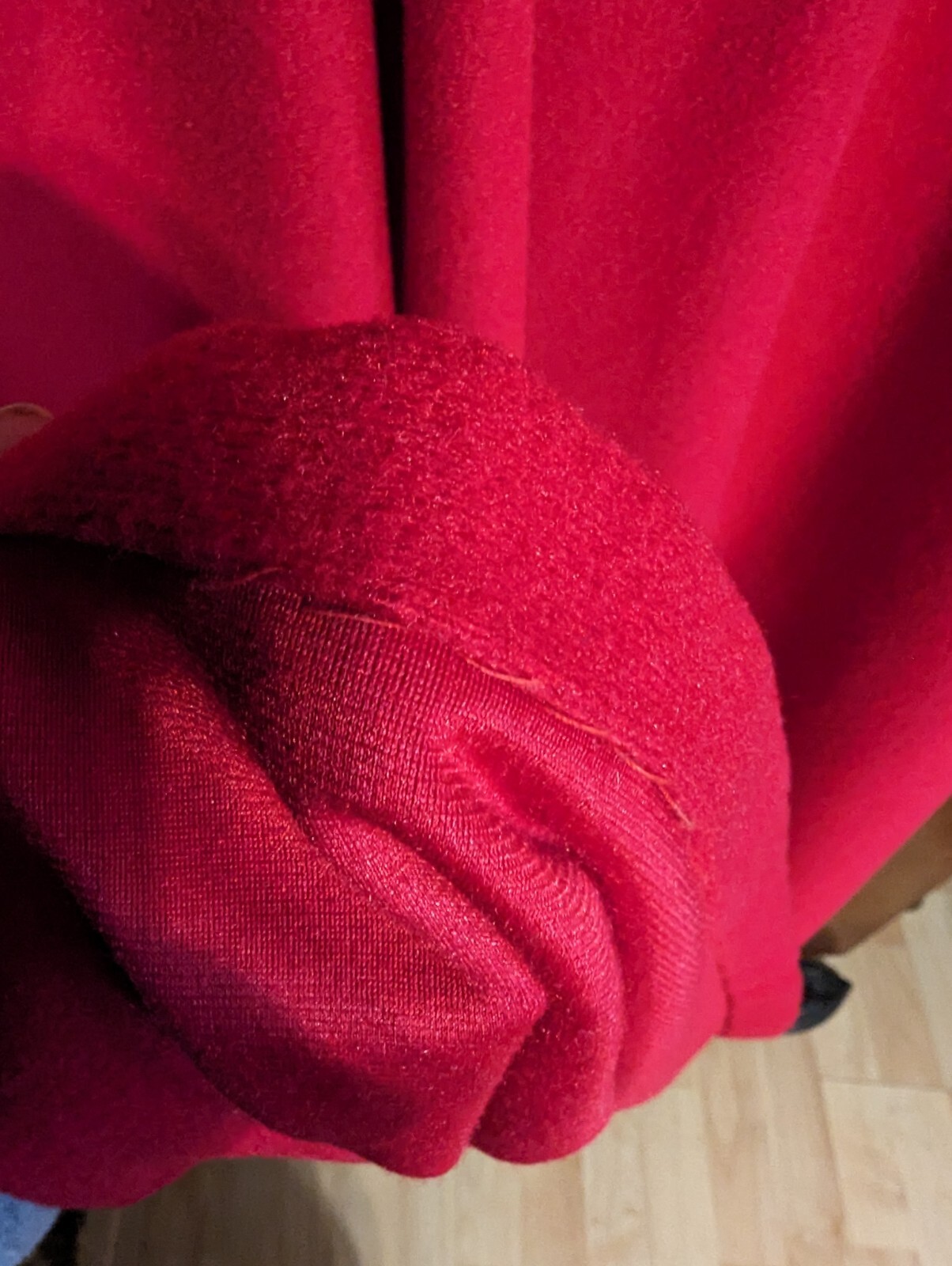 VTG Famous Bodies Women’s Large Lace Red House Robe Made In The USA