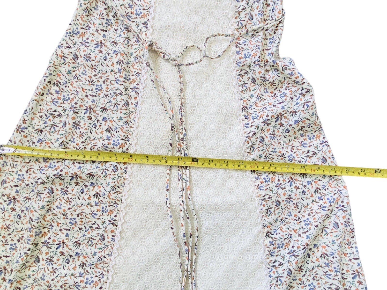 Vintage Candi Jones California Prairie Cottagecore Coquette Maxi Dress 70s XS-S