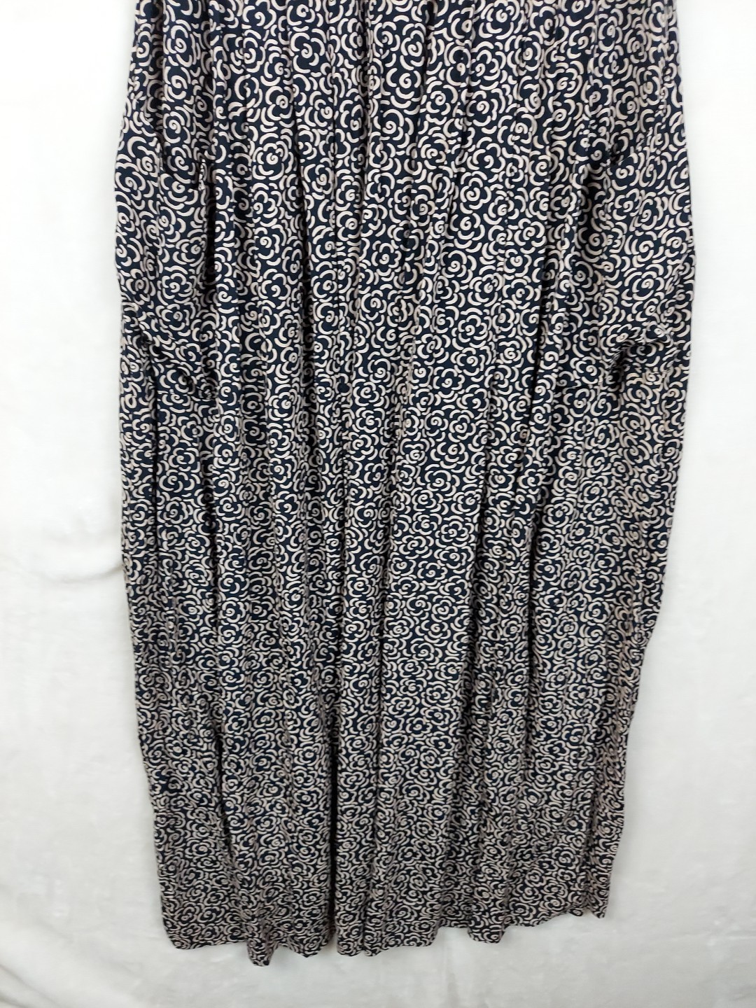 VTG 70s Elizabeth Wayman Maxi Dress Womens 4 Floral Collared Pleated Pockets USA