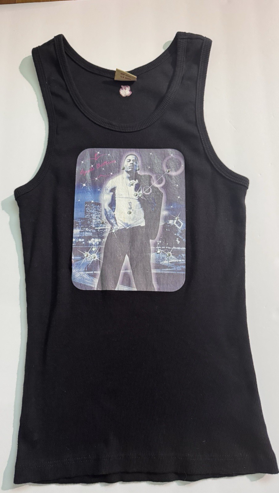 RARE FIND Early 2000s Vintage Apple Bottoms by Nelly Ribbed Tank Top Size Large