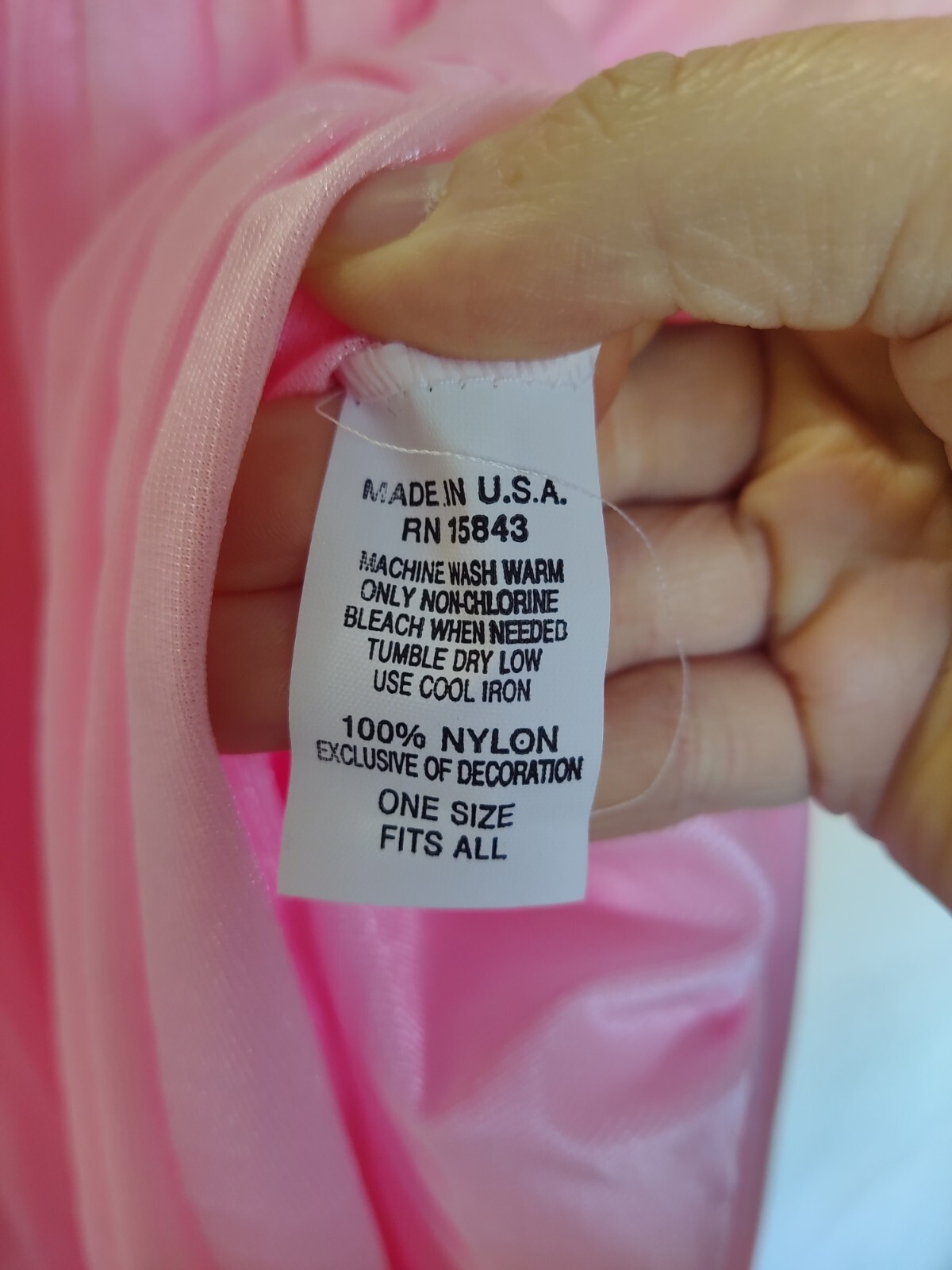 Secret Accents W/Tag Vintage Nightgown 1980’s Era Made In USA Nylon Pink Floral