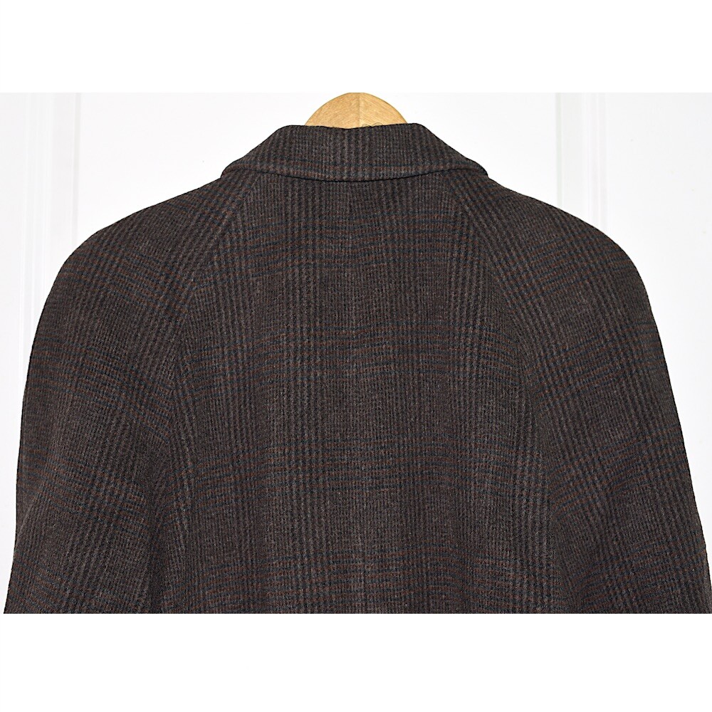 Albert Nipon Vintage Wool & Cashmere Glen Plaid Coat