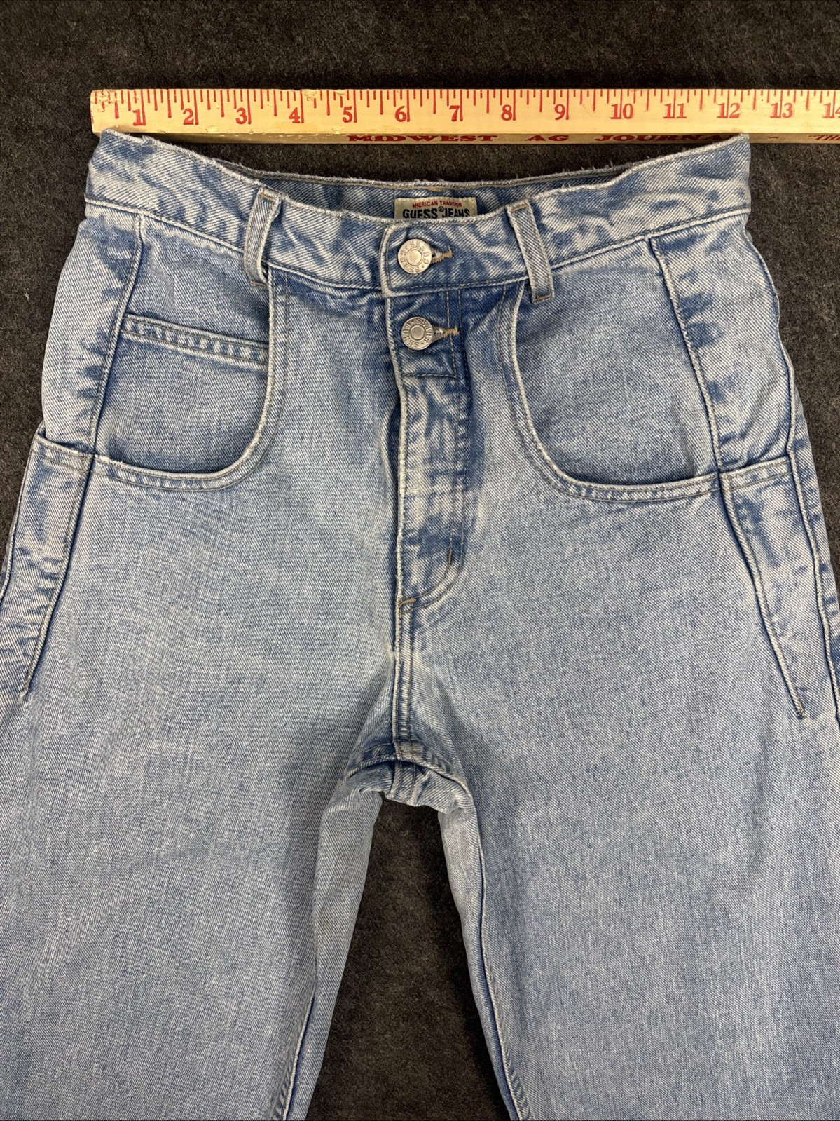 80s Guess Jeans Tapered Leg Ankle High Rise USA 27