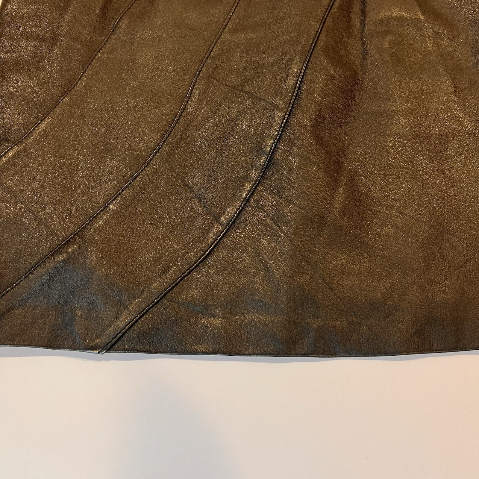 Vintage Giorgio Saint Angel Leather Pencil Skirt 6 Dinkie Tang High Waisted 80s