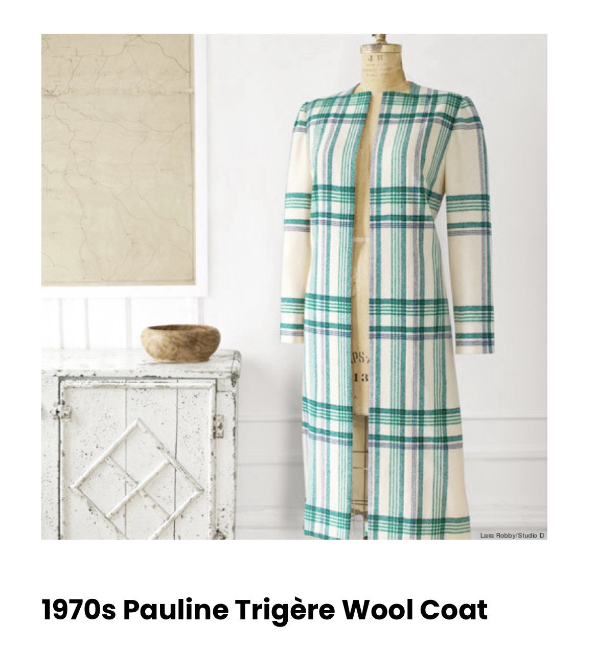 1970s Pauline Trigère Wool Coat Size 10/12