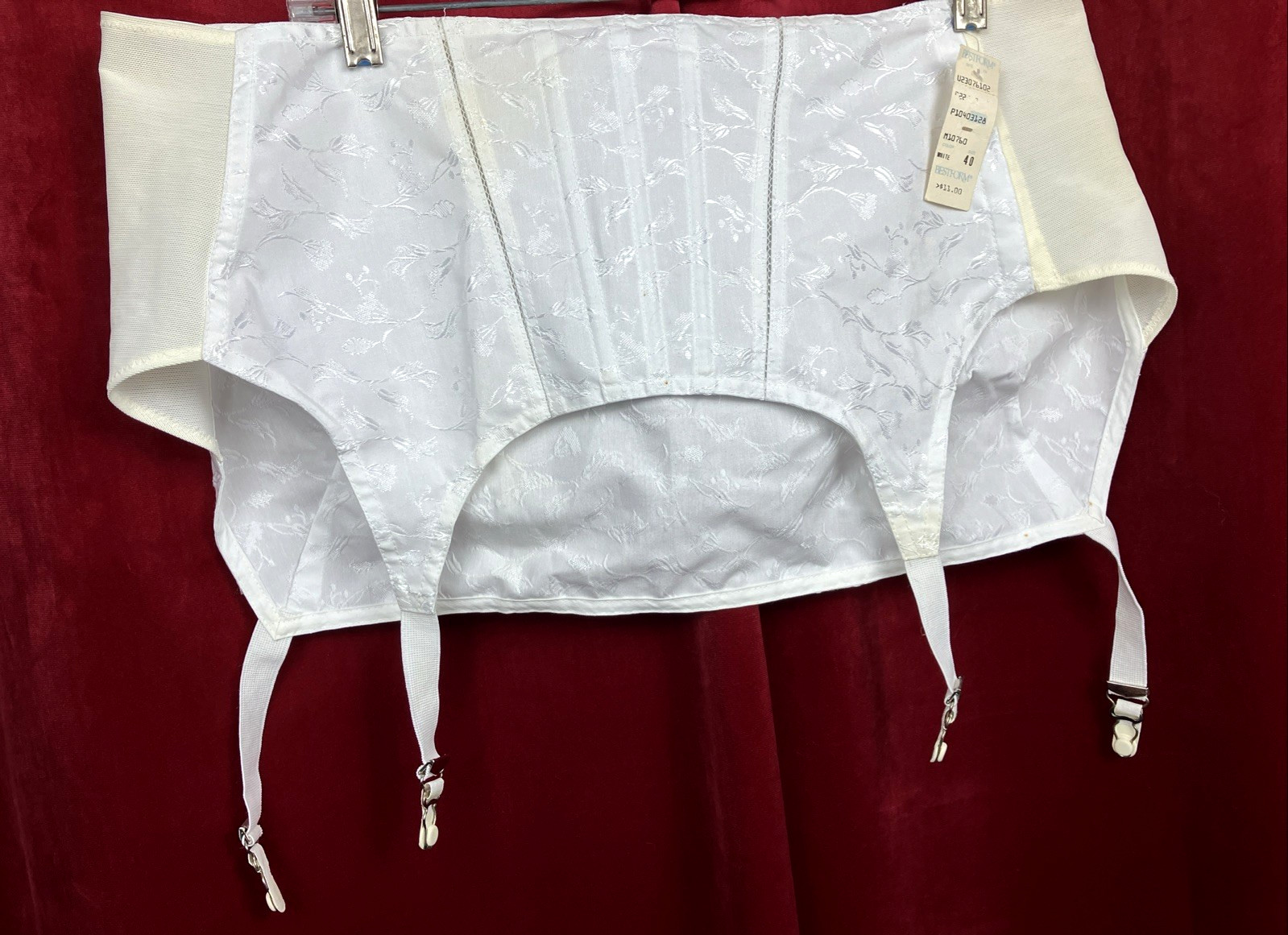NOS 40 BestForm Garter Belt Hip Waist Shaping Vintage 70s Girdle Sissy Pinup