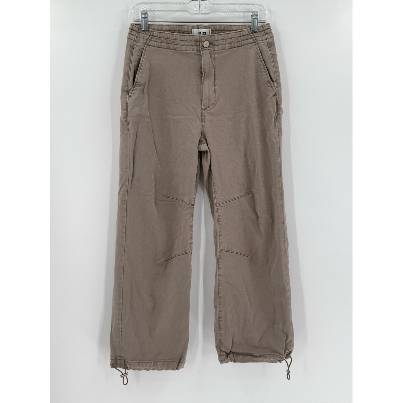 PAIGE womens Reid Jogger Vintage Moss Taupe Jogger Cropped Jean 28