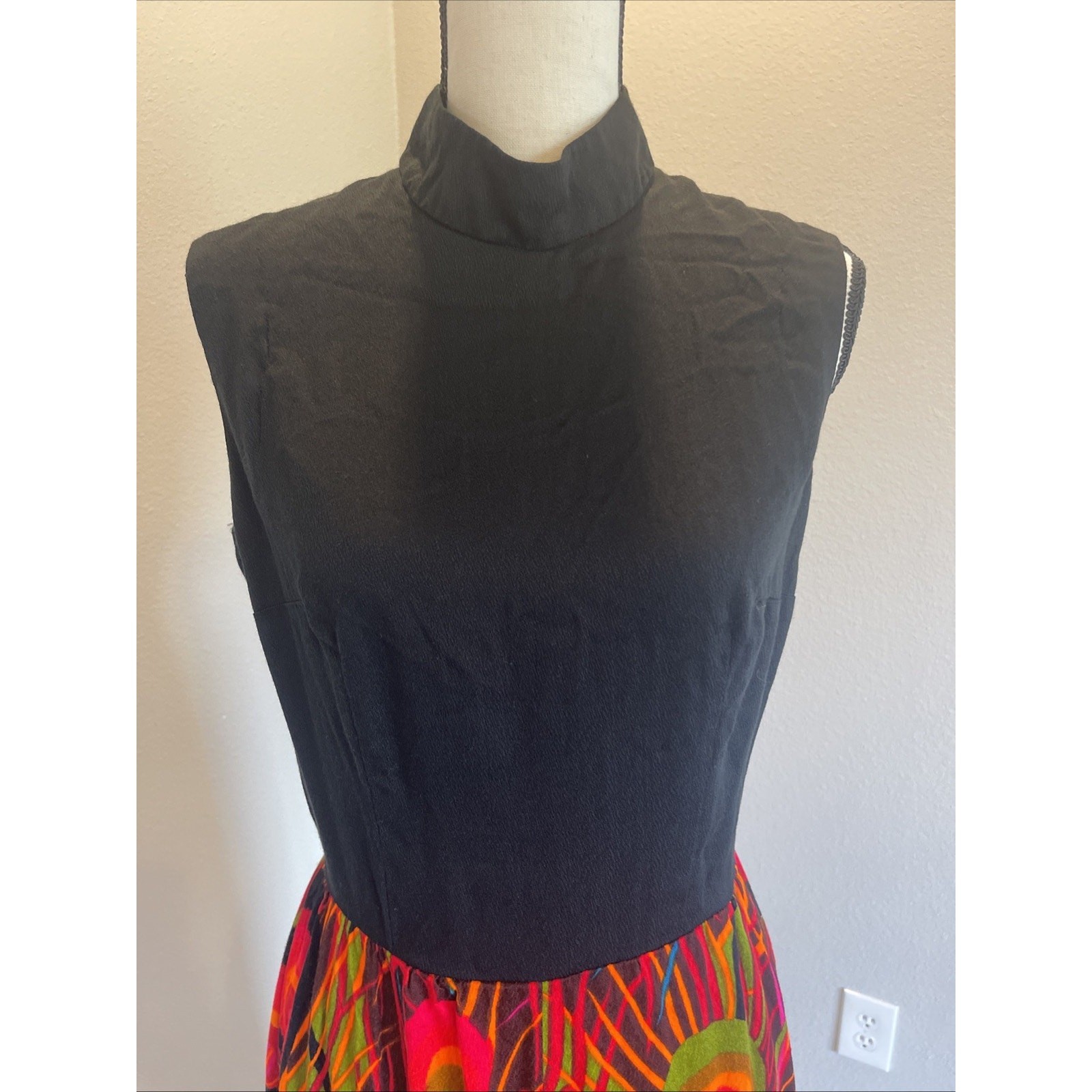 Vintage 60’s-70’s Handmade Sleeveless Maxi Dress Timeless Dress Medium Large