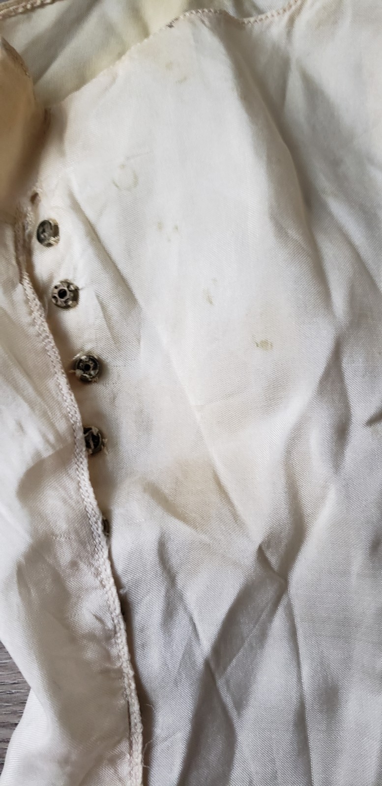 VTG 30s? Cream Camisole Top Sz XXS? Study Design Inspiration Costuming DAMAGED